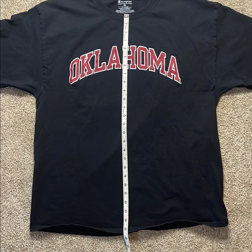 Oklahoma Sooners Black and Red Champion T-Shirt - Picture 3 of 5